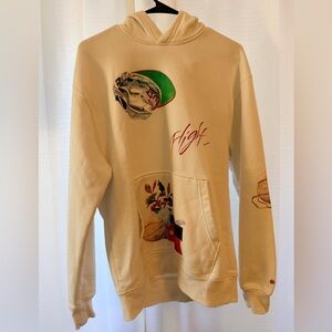 Men’s Nike Air Jordan Flight series Hoodie by Jacob Rochester Cream/Medium